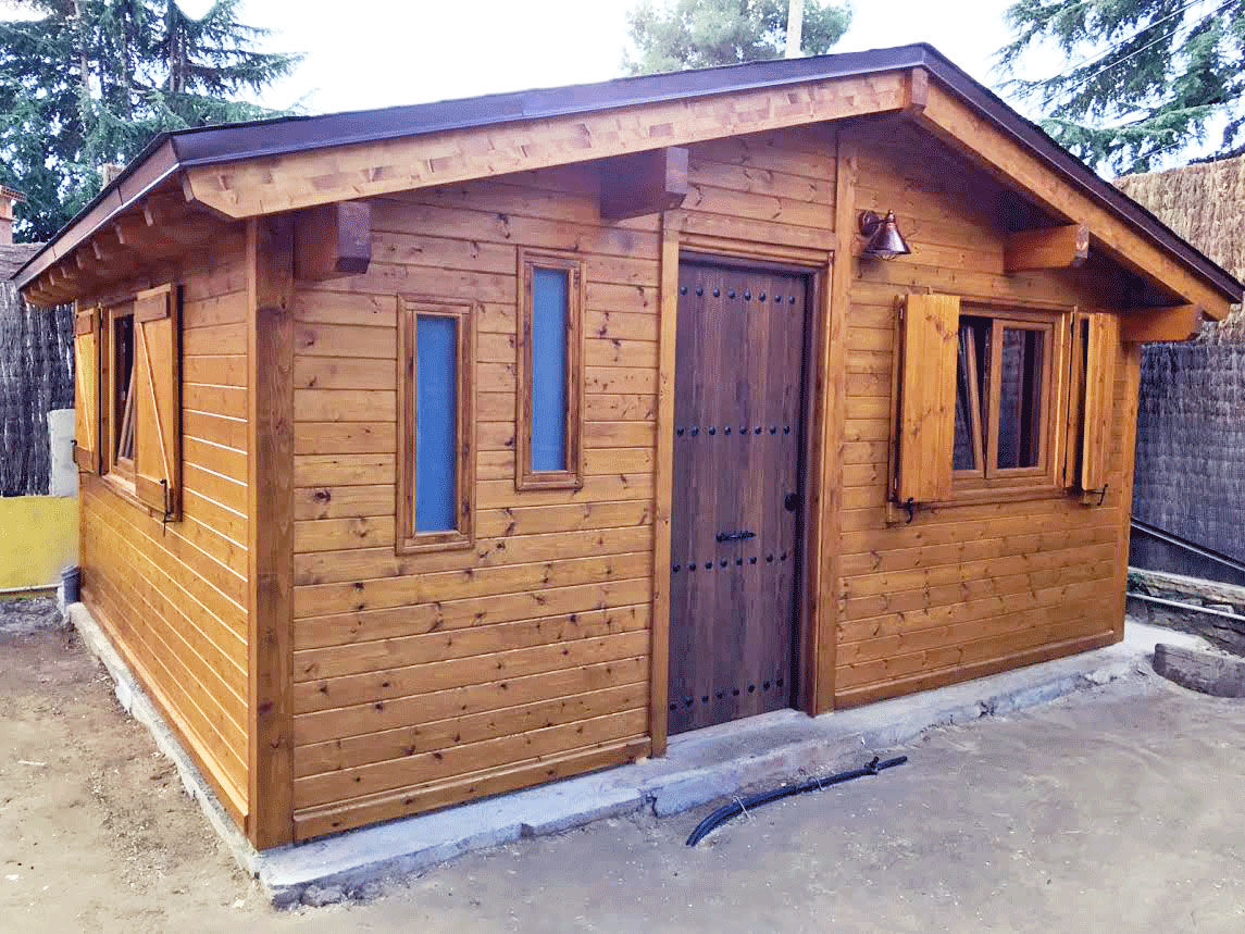 Caseta de Madera para la abuela, Construcción de casetas de Madera en Madrid Construcción de casetas de Madera en Madrid Ahşap ev Ahşap Ahşap rengi