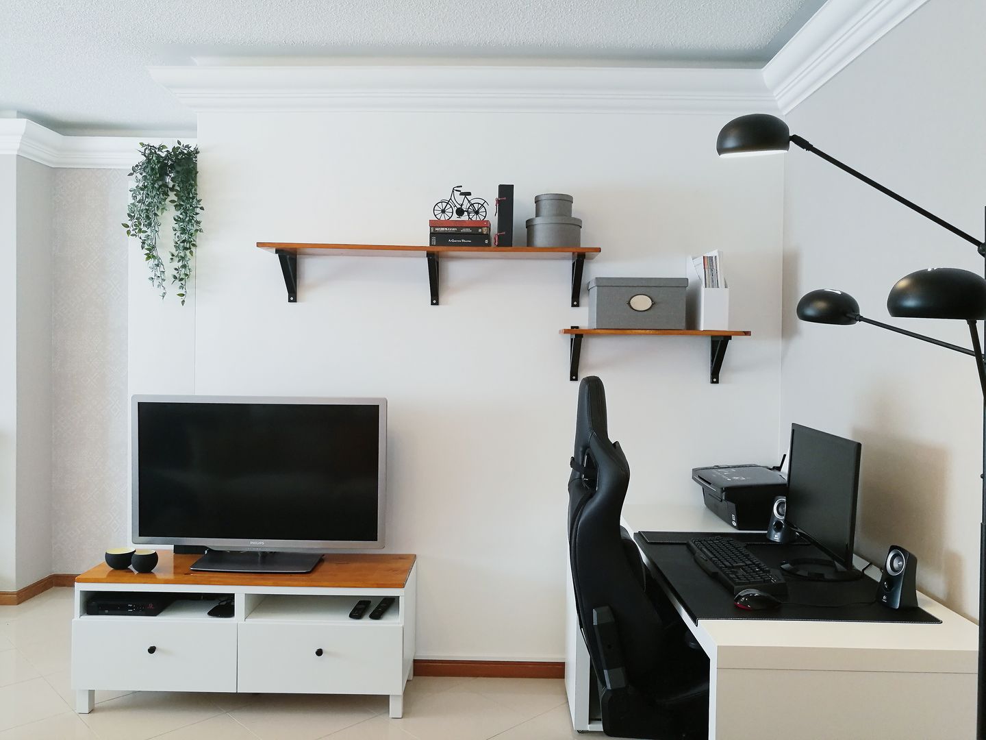 Sala em tons neutros, YS PROJECT DESIGN YS PROJECT DESIGN Minimalist living room Wood Wood effect