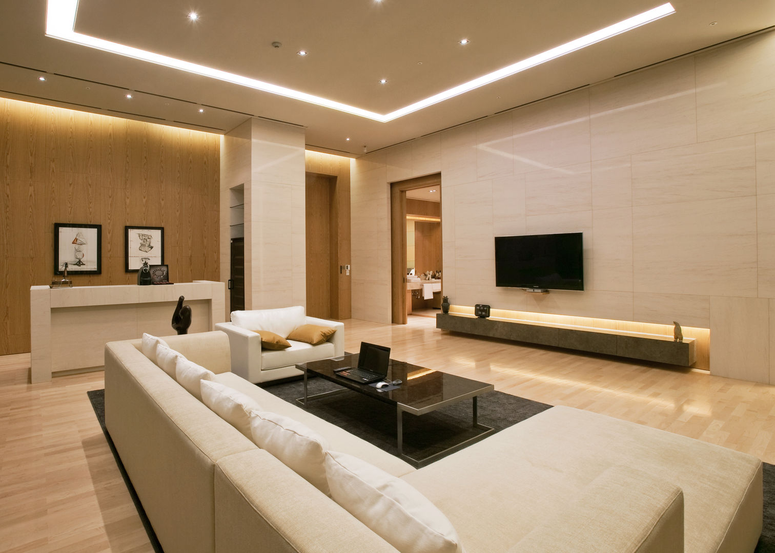 nogok283 Residence, 피투엔디자인 _____ p to n design 피투엔디자인 _____ p to n design Modern living room