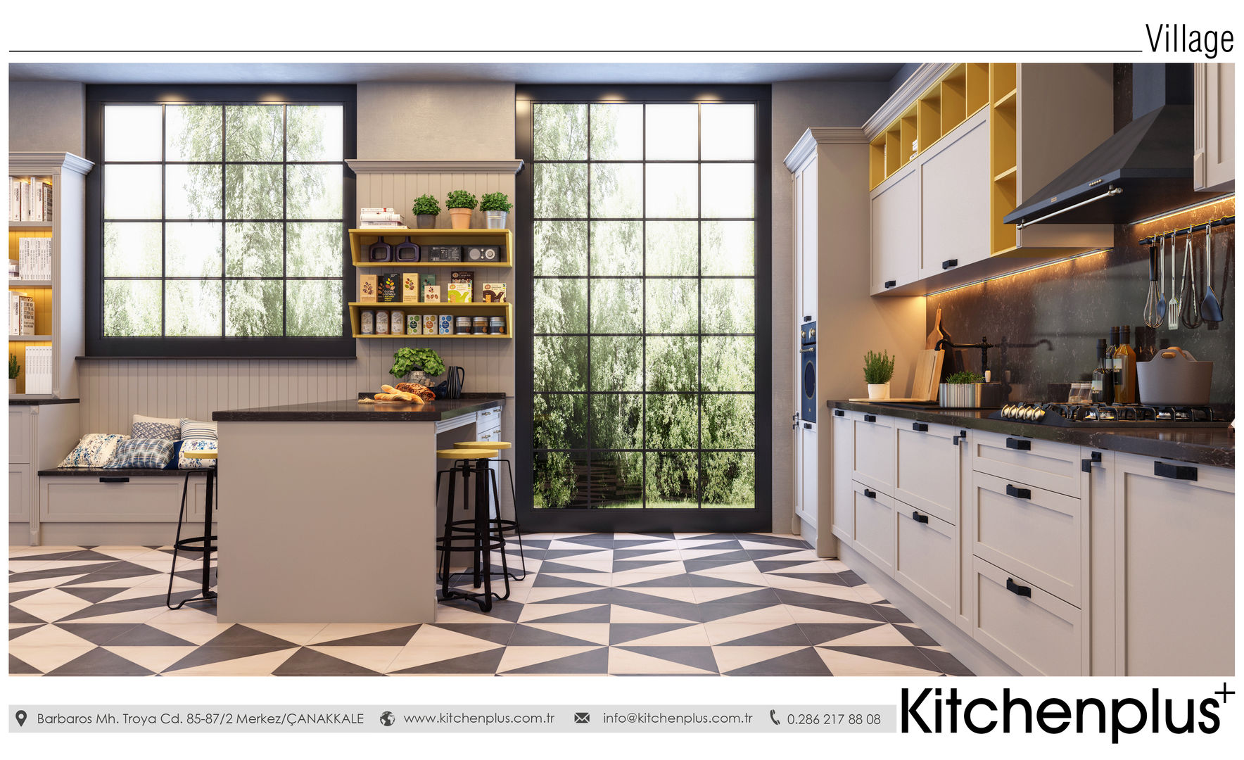 Village Mutfak, Kitchenplus Kitchenplus Dapur Gaya Country