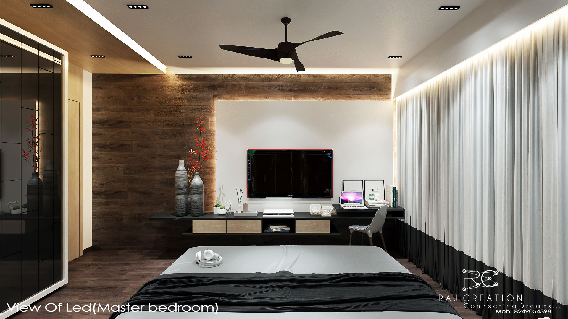 Mr. Ashwin residency , Raj Creation Raj Creation Dormitorios minimalistas