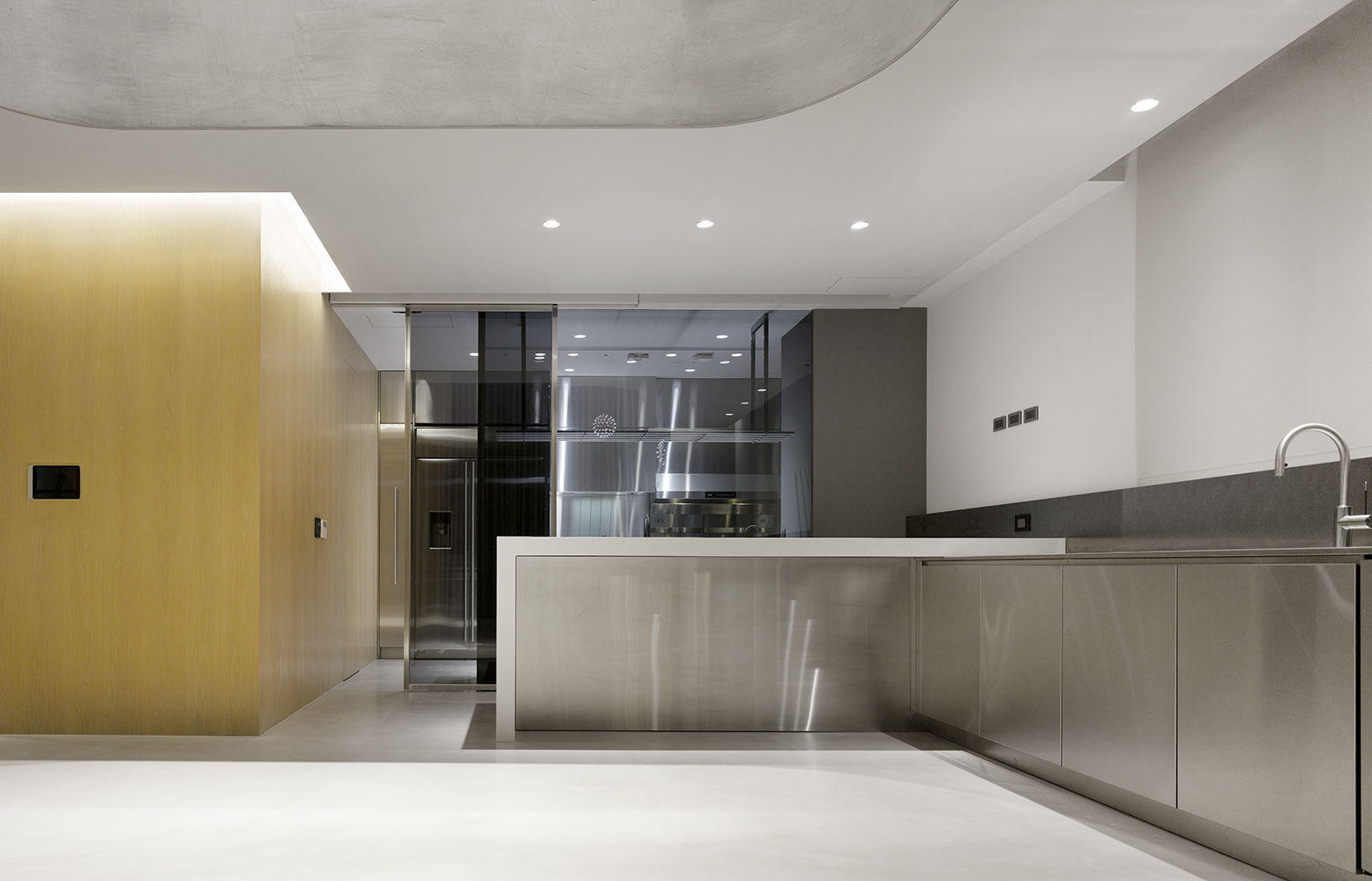 ShinTien Residence 新店住宅, 何侯設計 Ho + Hou Studio Architects 何侯設計 Ho + Hou Studio Architects Cocinas de estilo moderno