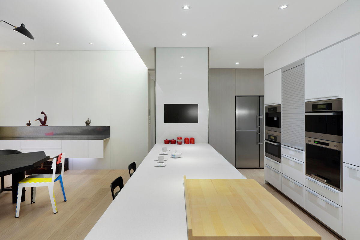 毛宅 Mao Residence, 何侯設計 Ho + Hou Studio Architects 何侯設計 Ho + Hou Studio Architects Modern kitchen