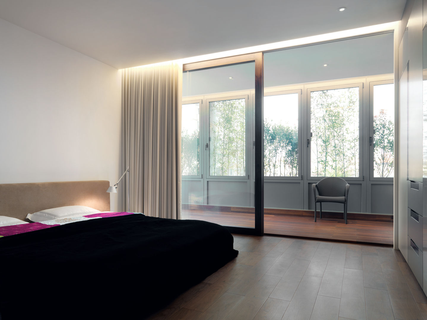 張宅 Chang Residence, 何侯設計 Ho + Hou Studio Architects 何侯設計 Ho + Hou Studio Architects Modern style bedroom