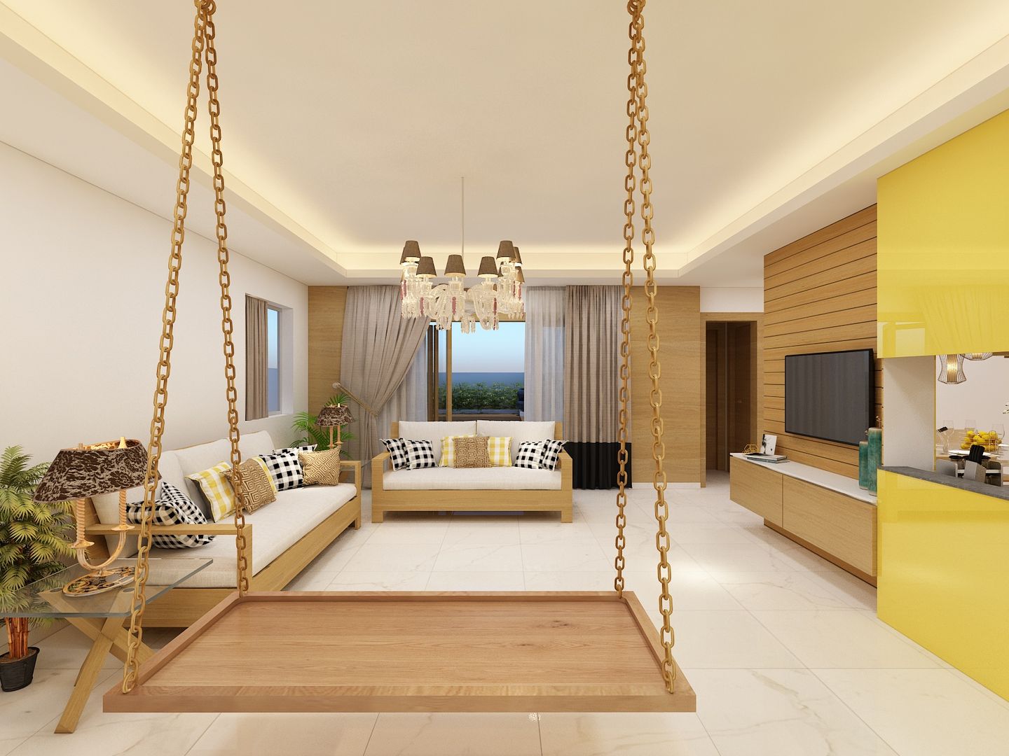 Residential Project, Designs Combine Designs Combine غرفة المعيشة