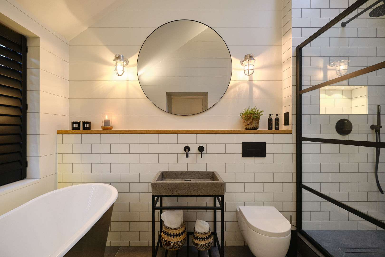 The Nook, Near Rock | Cornwall, Perfect Stays Perfect Stays Scandinavian style bathroom