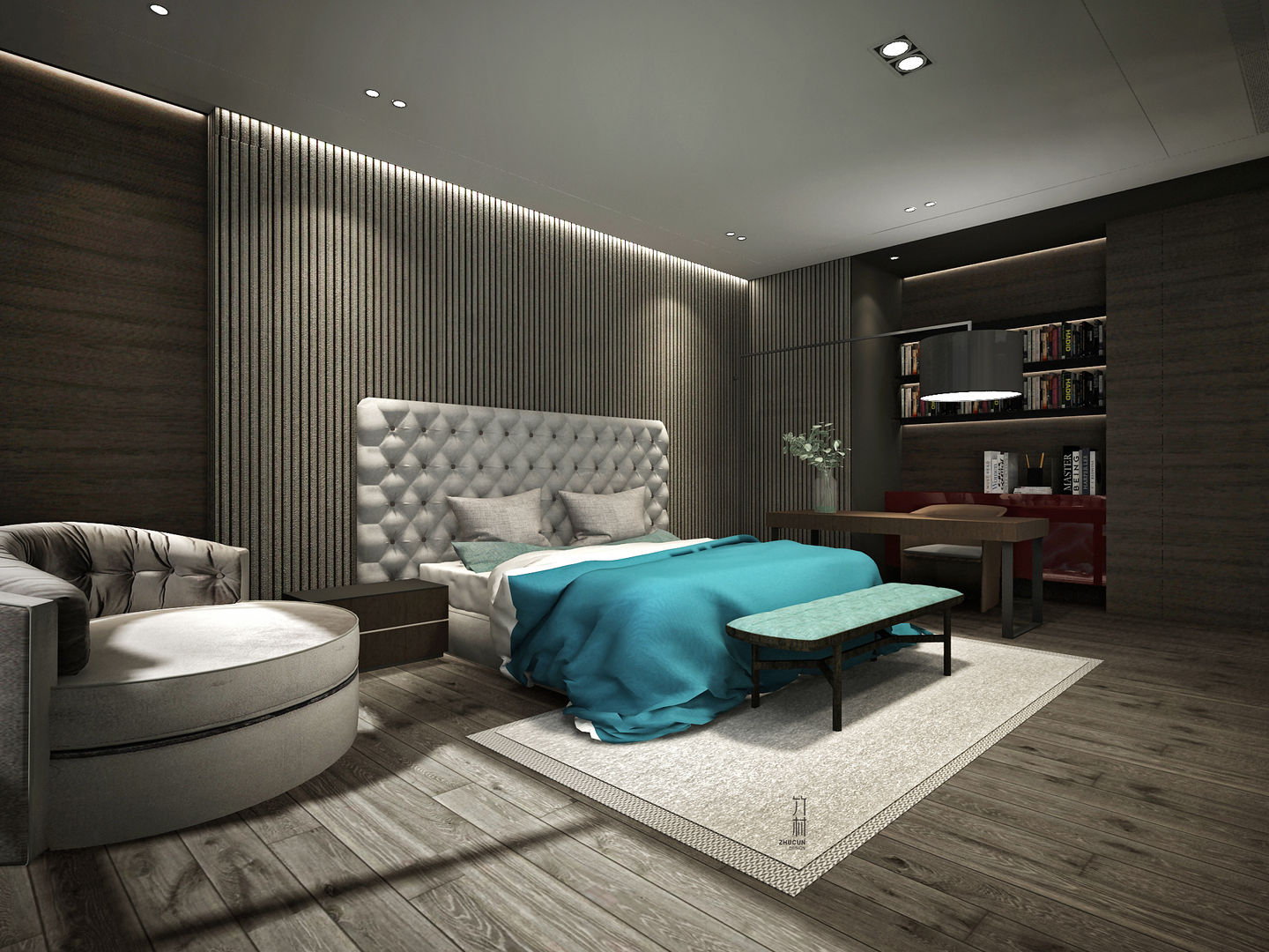 臥房1 竹村空間 Zhucun Design Modern style bedroom
