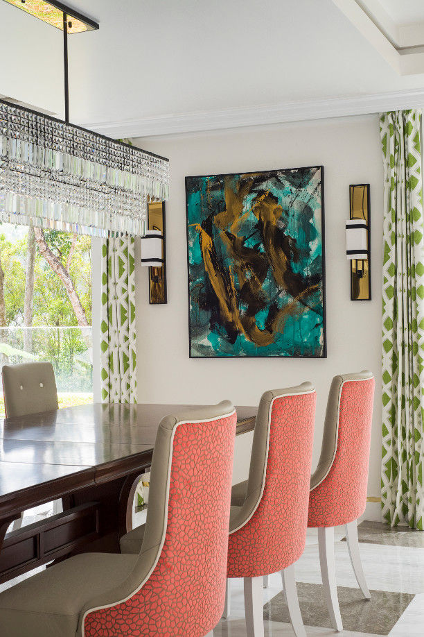 Pantone Colour of 2019: Living Coral, Design Intervention Design Intervention Salle à manger moderne