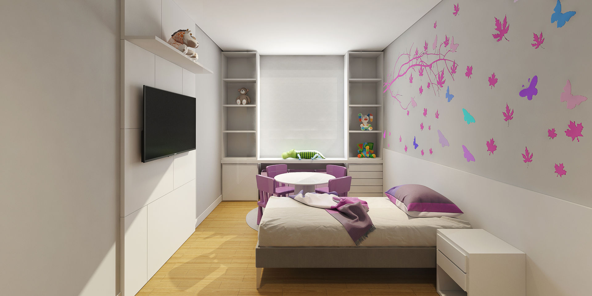 Apartamento Ares, Atelier C2H.a Atelier C2H.a Kız çocuk yatak odası