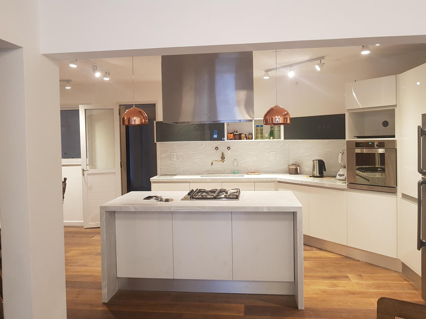 Remodelación de Cocina en Salta por A3 Arquitectas, Sofía Lopez Arquitecta Sofía Lopez Arquitecta Unit dapur