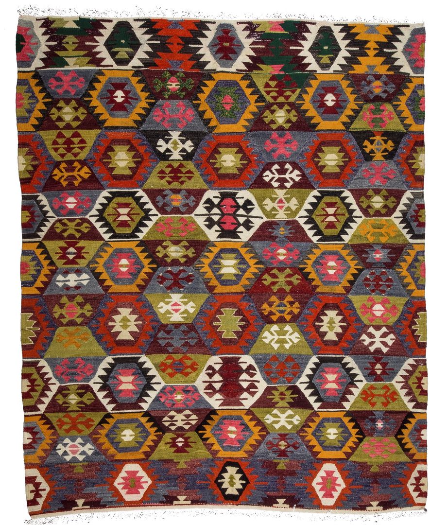 Kilim Rugs , Heritage Nomadic Art Gallery Heritage Nomadic Art Gallery Jardin intérieur Laine Orange Paysagisme d'intérieur