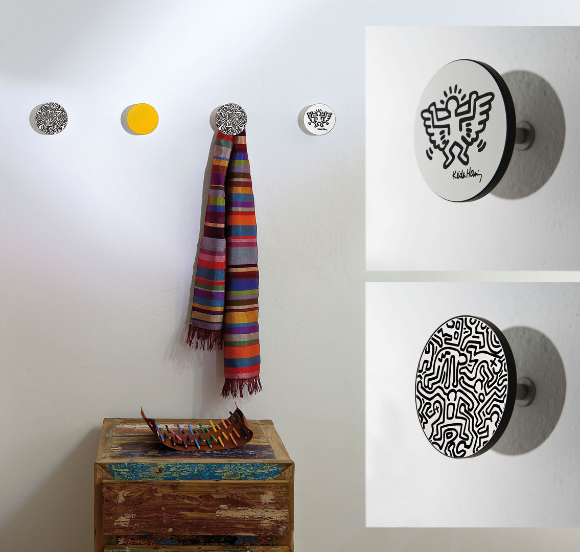 Kreative Feder Some Days DTGH136 - Appendiabiti Da Parete In MDF, 95x60 Cm, 7 Ganci