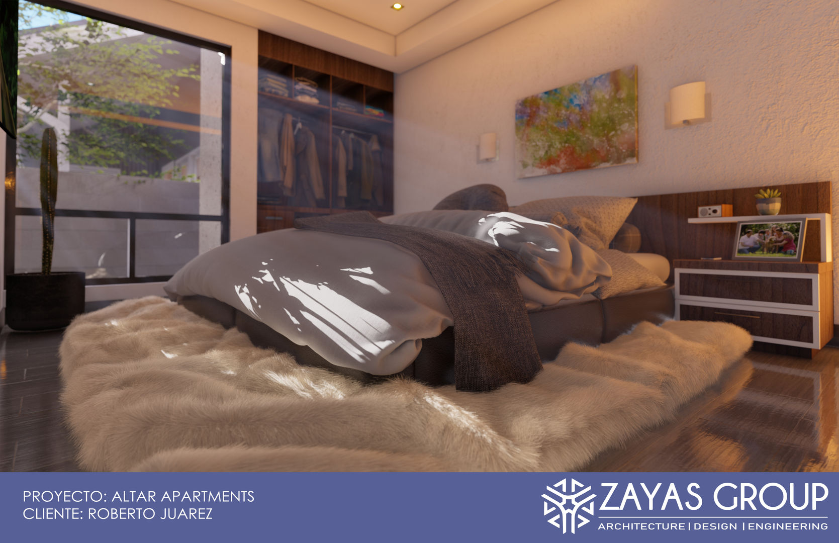 Altar apartments, Zayas Group Zayas Group モダンスタイルの寝室