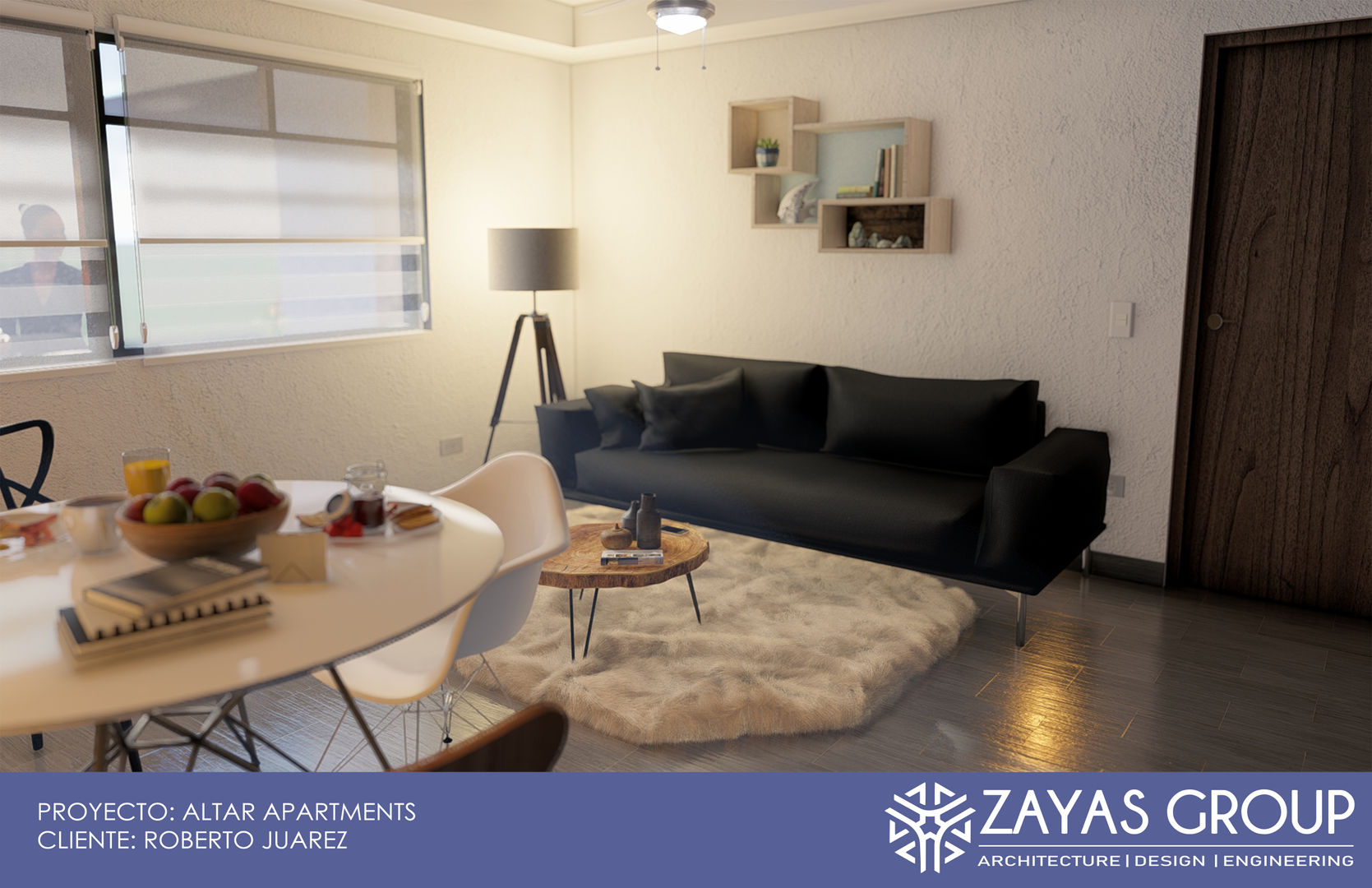 Altar apartments, Zayas Group Zayas Group モダンデザインの リビング