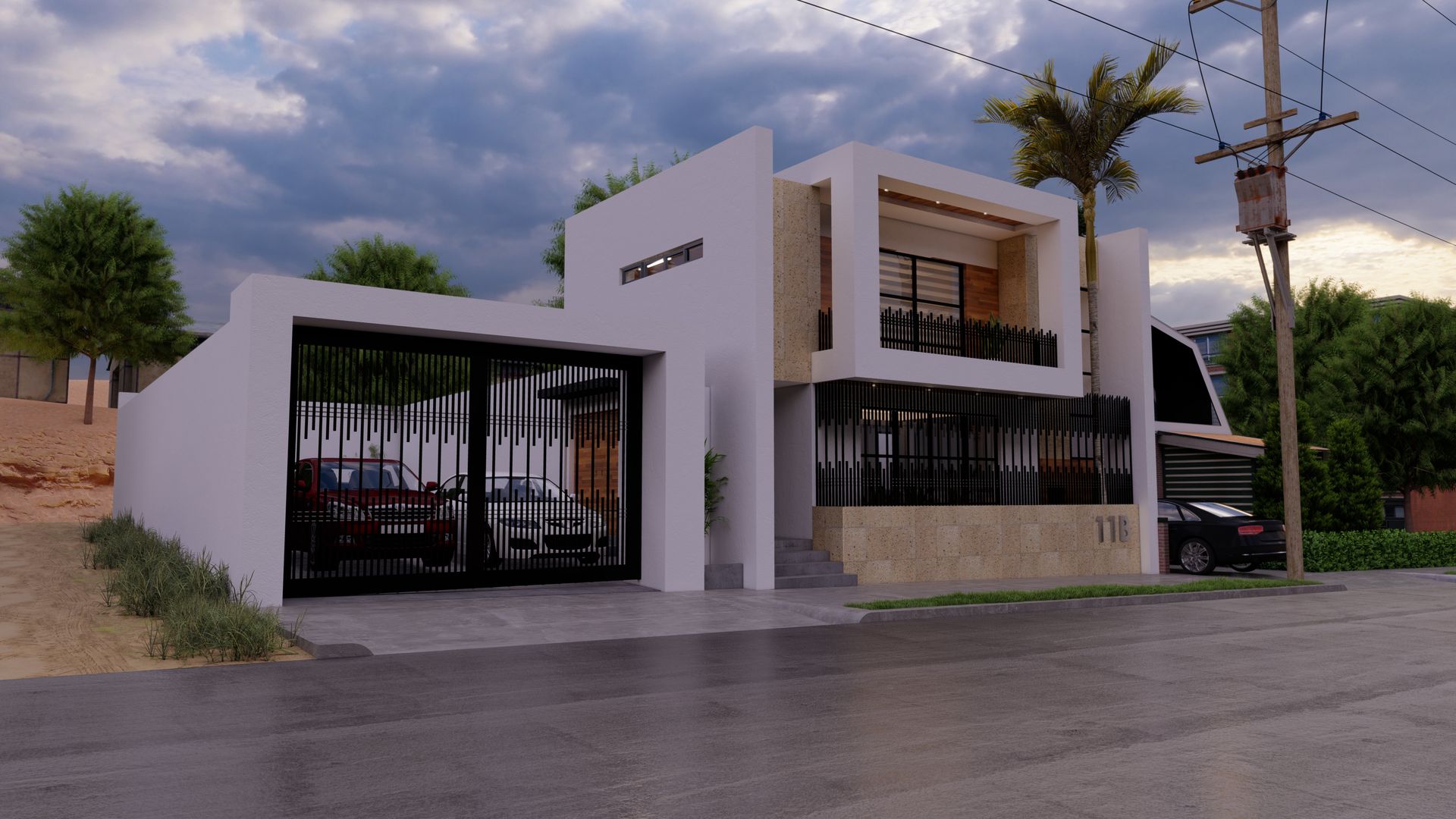 Fachada dia Zayas Group Casas unifamiliares Blanco fachada