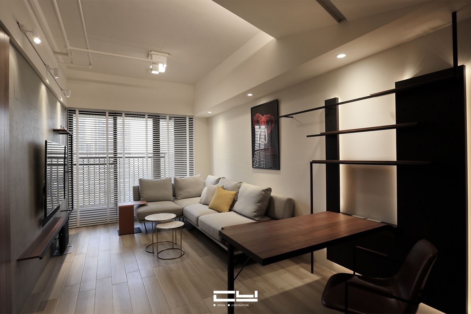 台南永康黃宅 - 輕工業風住宅, 臣月空間工程 臣月空間工程 Industrial style living room