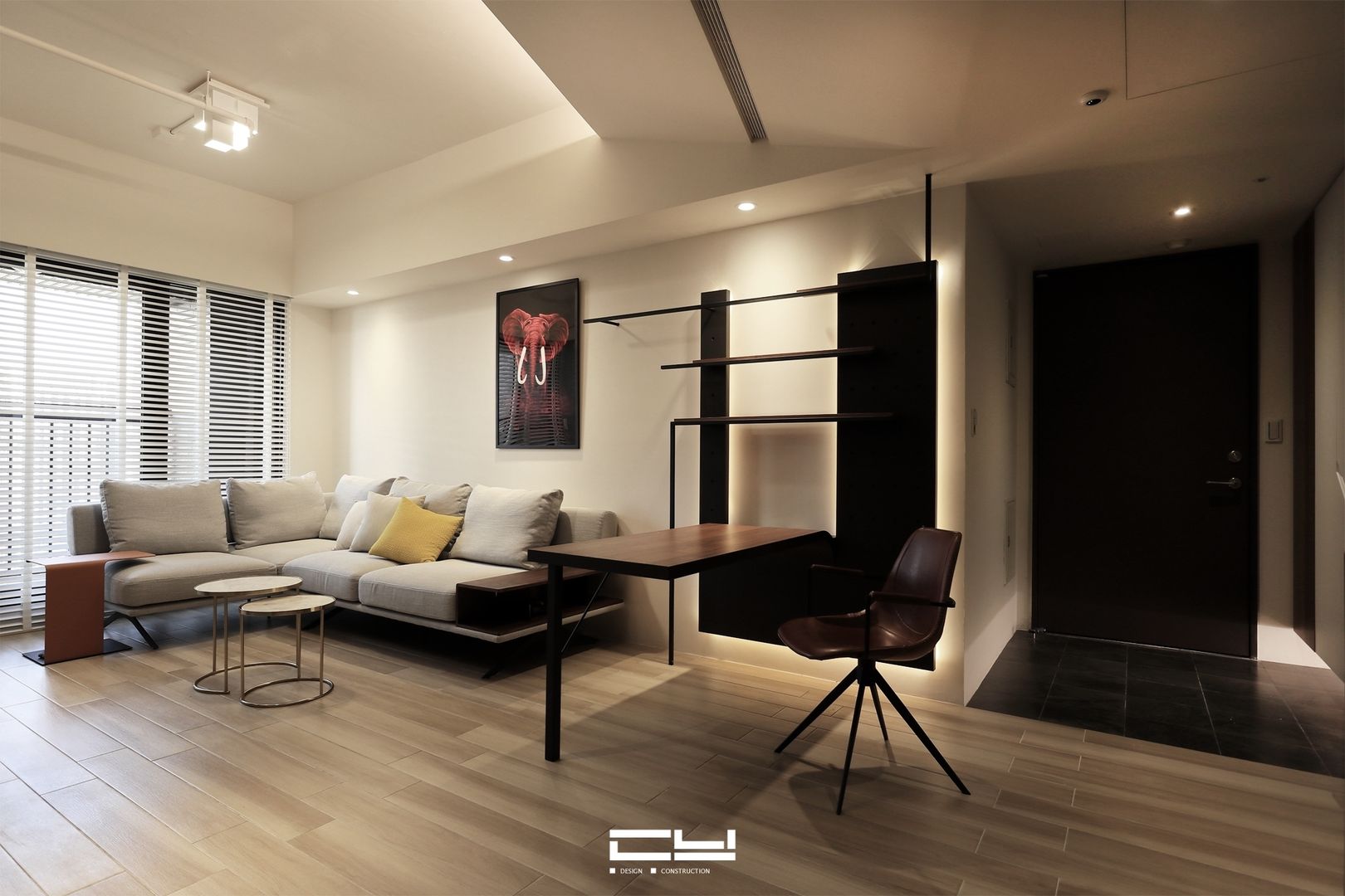 台南永康黃宅 - 輕工業風住宅, 臣月空間工程 臣月空間工程 Industrial style living room