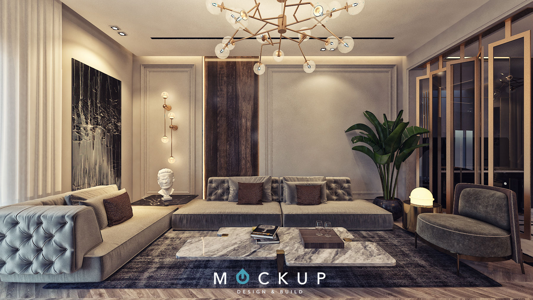 East town - Sodic, Mockup studio Mockup studio 客廳