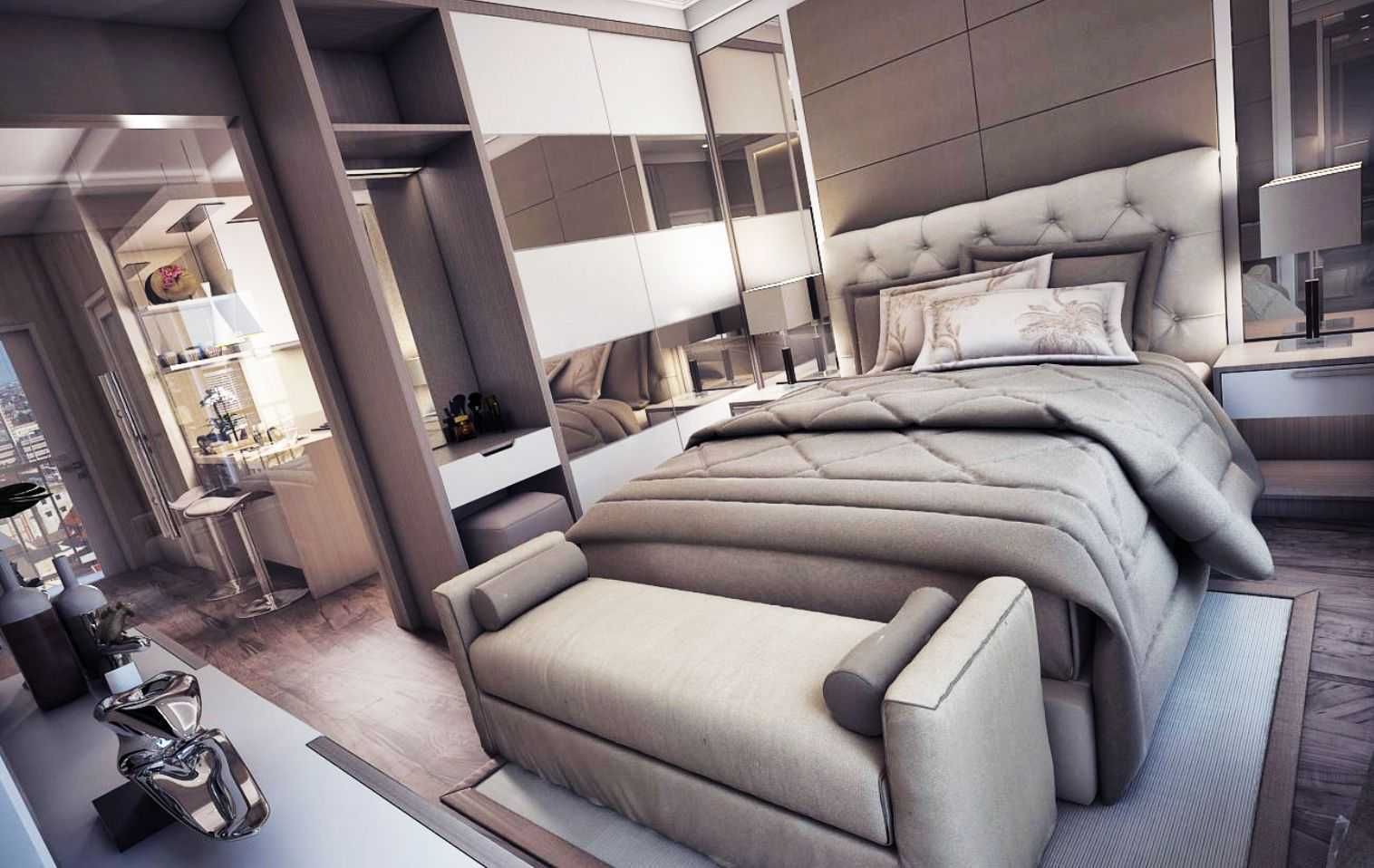 Apartemen Unit La Grande Bandung, Maxx Details Maxx Details Minimalist bedroom Wardrobes & closets