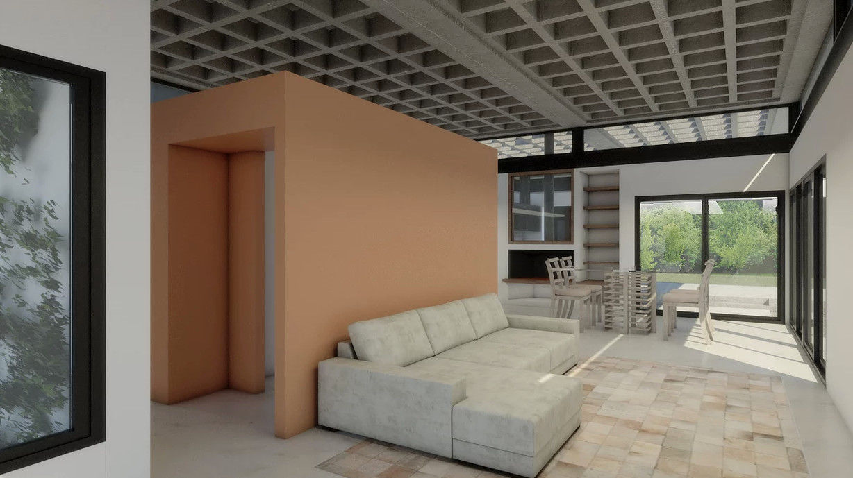 Diseño de Casa en Cañitas 01 por 1.61 Arquitectos, 1.61arquitectos 1.61arquitectos 모던스타일 거실