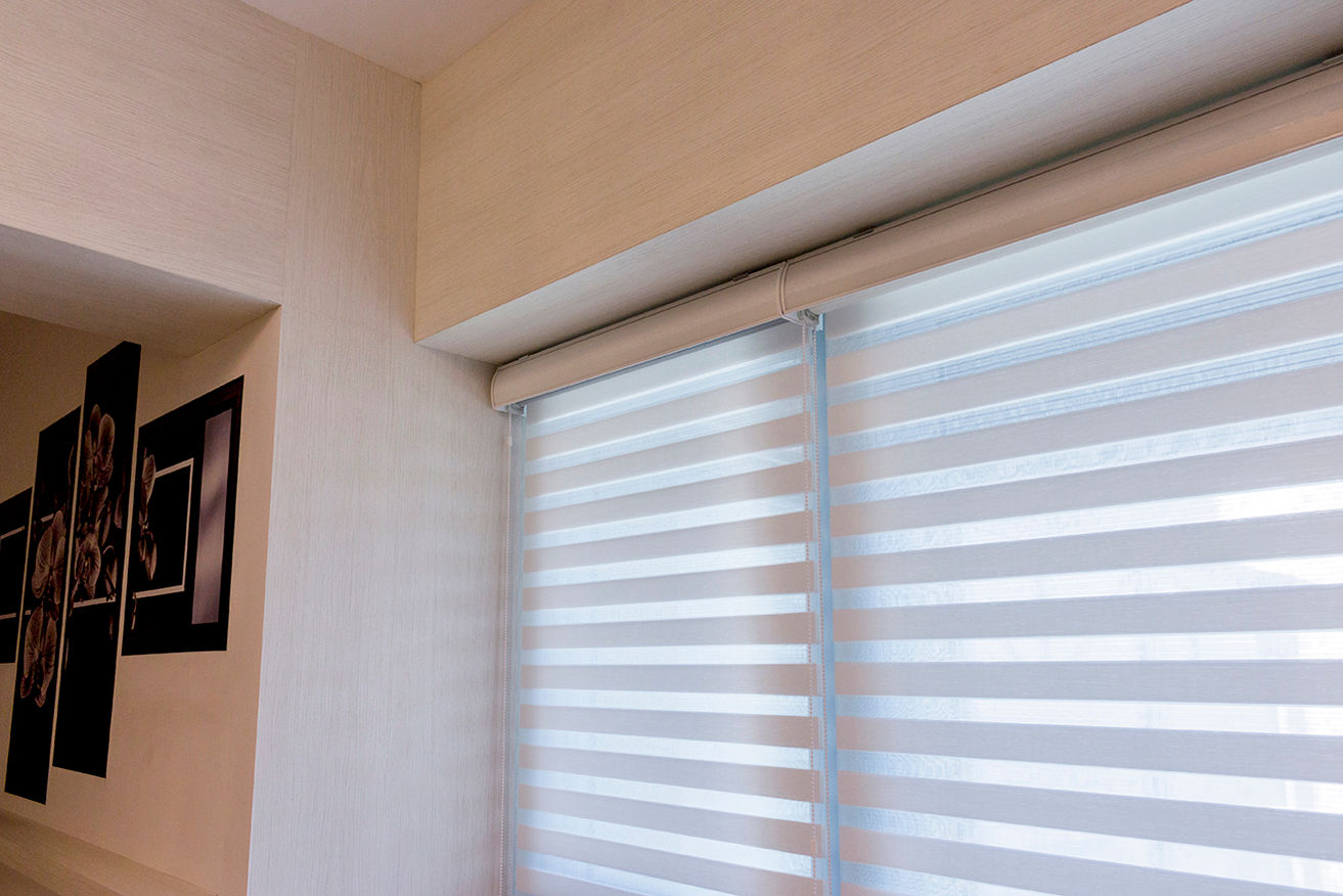 Persianas enrollables, duo, INVELO INVELO Modern windows & doors Textile Amber/Gold Blinds & shutters