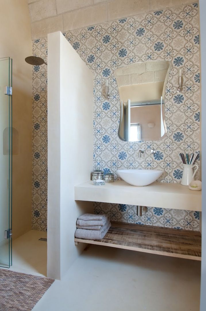 Masseria P1, architetto stefano ghiretti architetto stefano ghiretti Eclectic style bathroom