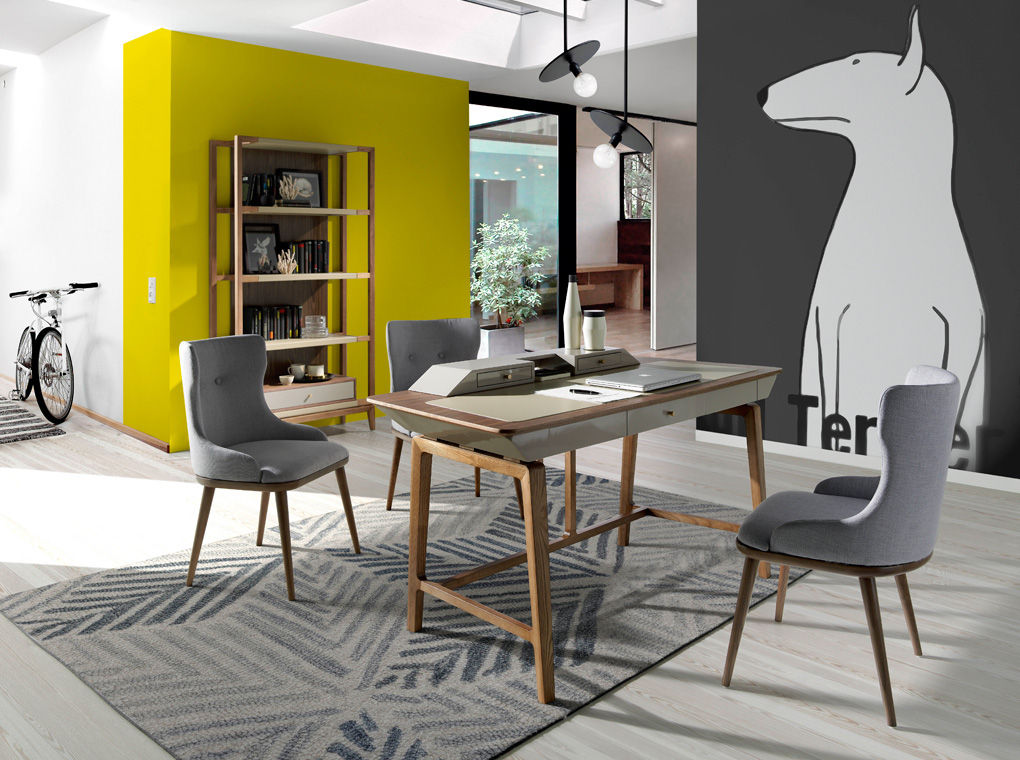 Los nuevos muebles de diseño italiano by Angel Cerdá para 2019, ANGEL CERDA ANGEL CERDA Modern Çalışma Odası Ahşap Ahşap rengi Çalışma Masaları