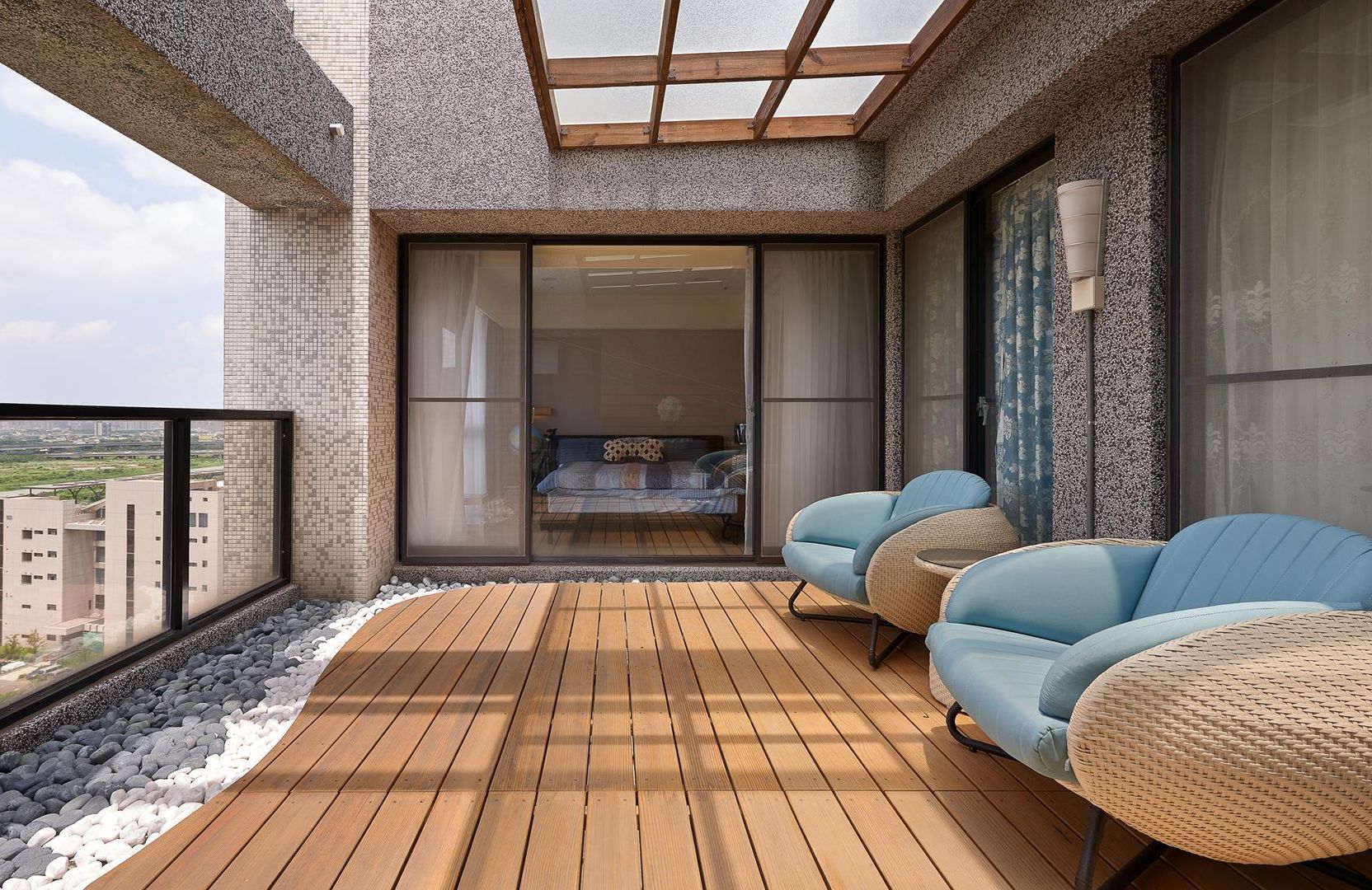 露臺設計 趙玲室內設計 Classic style balcony, veranda & terrace