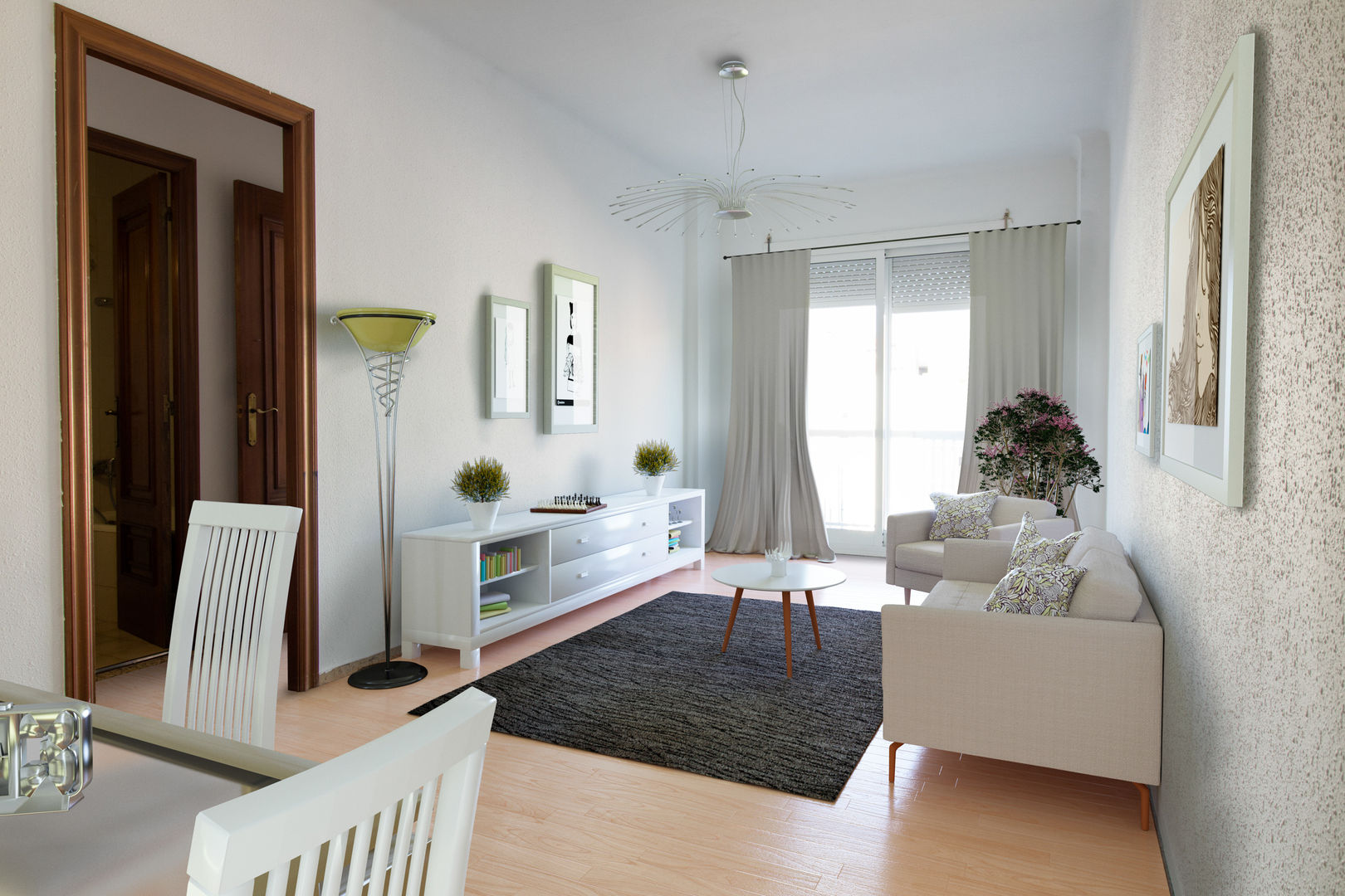 Home Staging virtual 3D, Impuls Home Staging en Barcelona Impuls Home Staging en Barcelona Salas de estar modernas