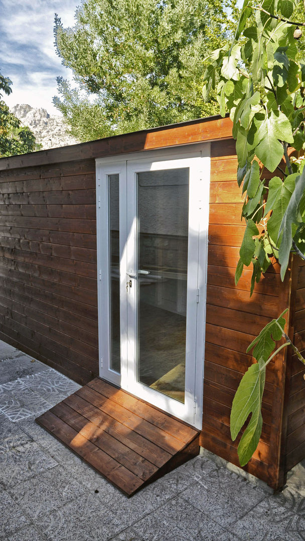 Caseta de madera como estudio de fotografia., Construcción de casetas de Madera en Madrid Construcción de casetas de Madera en Madrid Casa di legno Legno Effetto legno