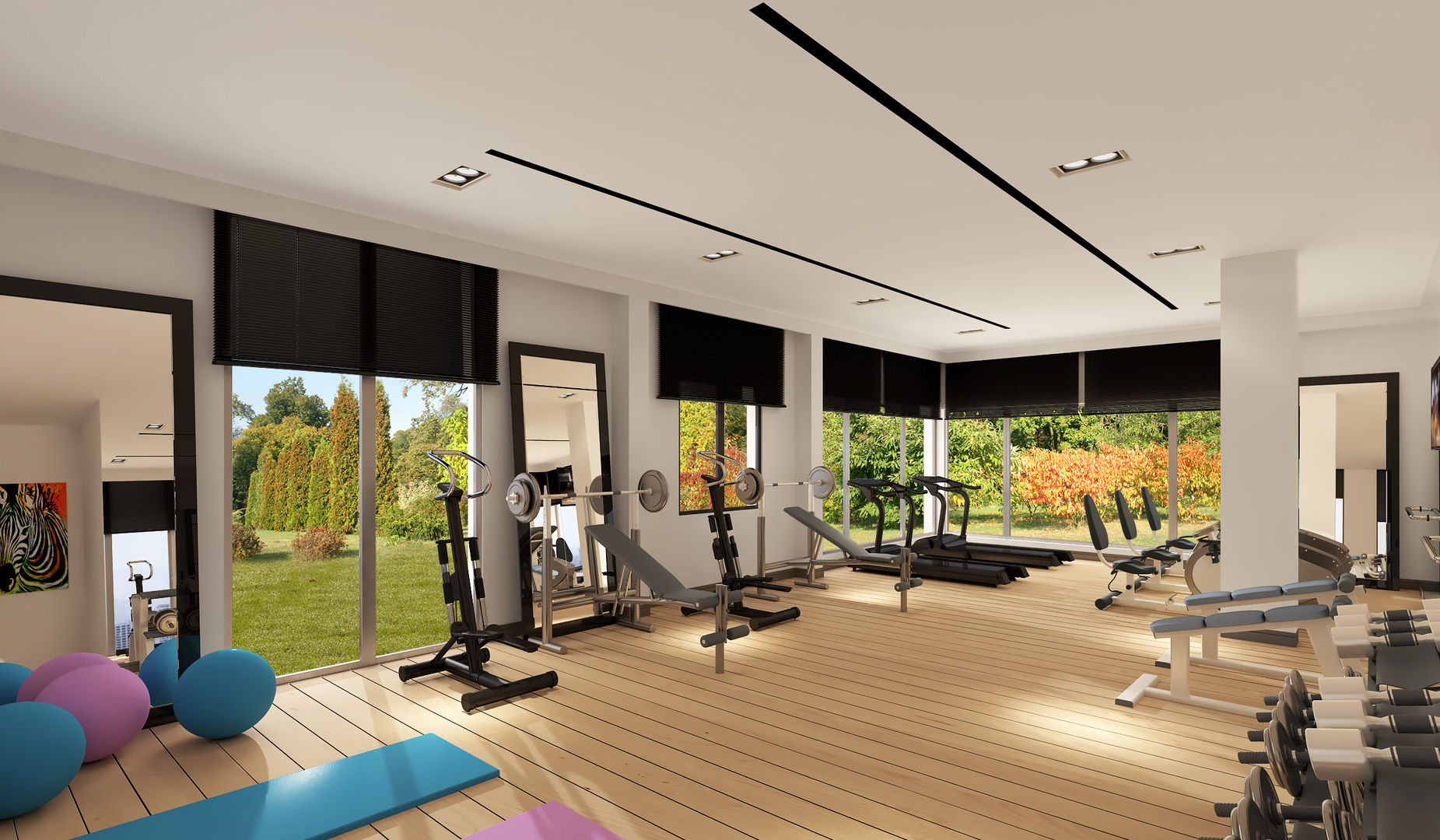 Lema Evleri İç Mekan Tasarımları, Mimayris Proje ve Yapı Ltd. Şti. Mimayris Proje ve Yapı Ltd. Şti. Modern Gym Wood-Plastic Composite Gym