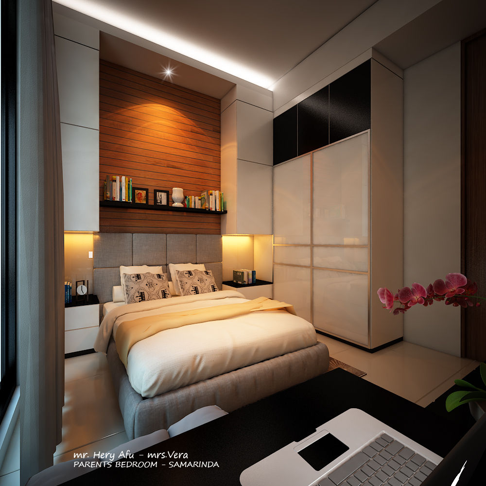AFU HOUSE, midun and partners architect midun and partners architect Modern style bedroom