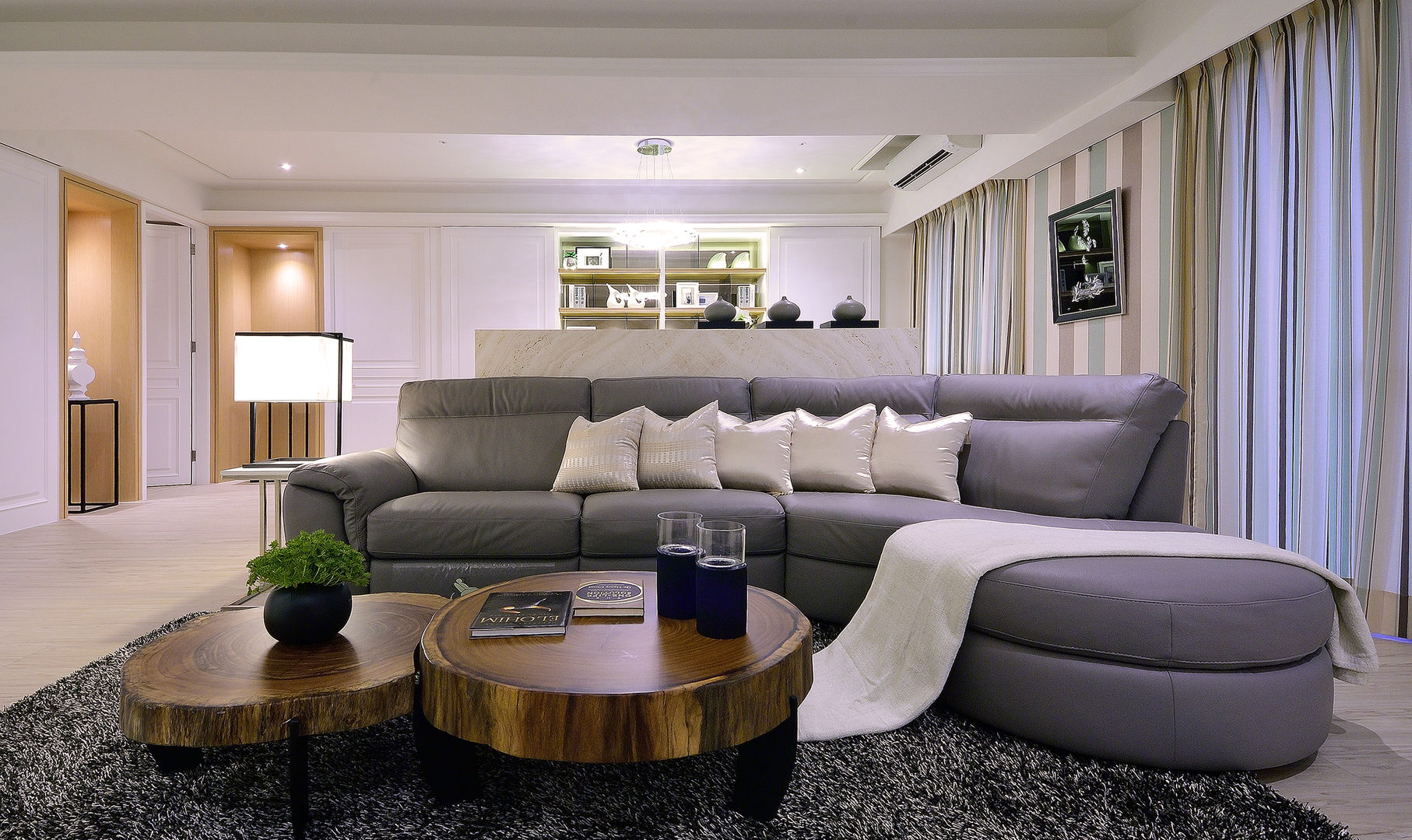 美式風格居家空間, 大觀創境空間設計事務所 大觀創境空間設計事務所 Eclectic style living room