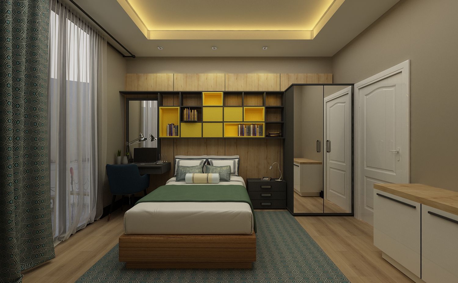 RG Dairesi, PRATIKIZ MIMARLIK/ ARCHITECTURE PRATIKIZ MIMARLIK/ ARCHITECTURE Phòng trẻ em phong cách hiện đại Wardrobes & closets