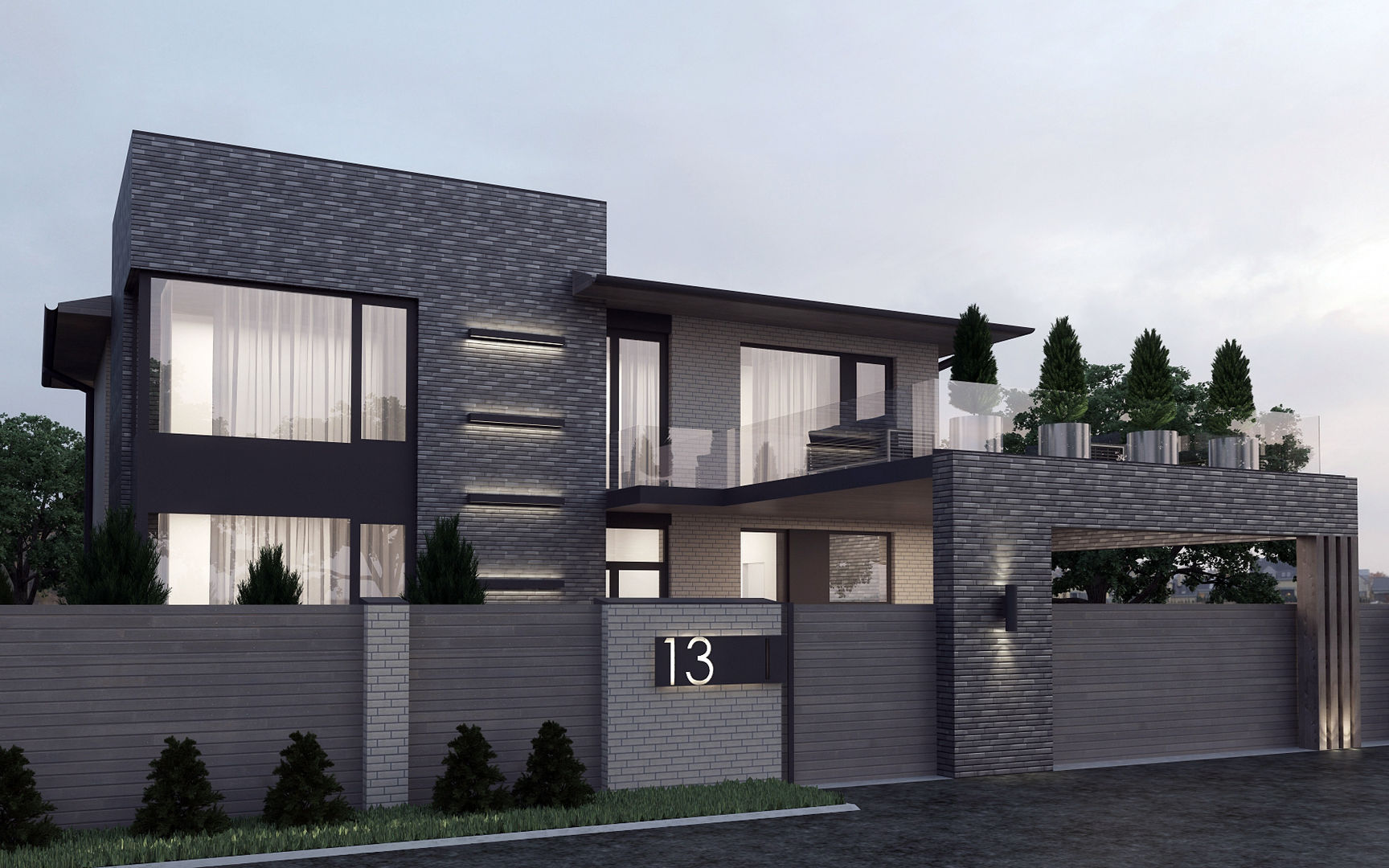 Жилой дом в кп. Олимпийский г. Аксай, studio forma studio forma Terrace house Bricks