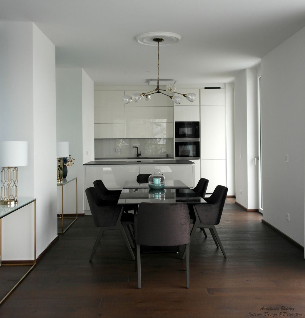 Apartment Rosenhügel Vienna , Anastasia Reicher Interior Design & Decoration in Wien Anastasia Reicher Interior Design & Decoration in Wien Modern dining room