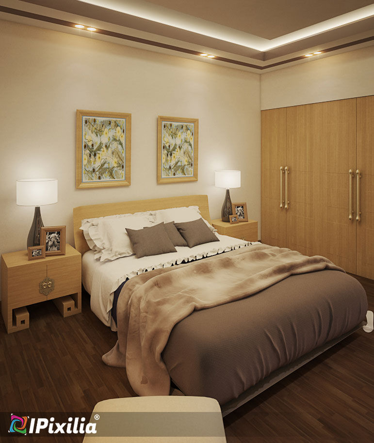 Elegant Hotel Room, IPixilia IPixilia ห้องนอน