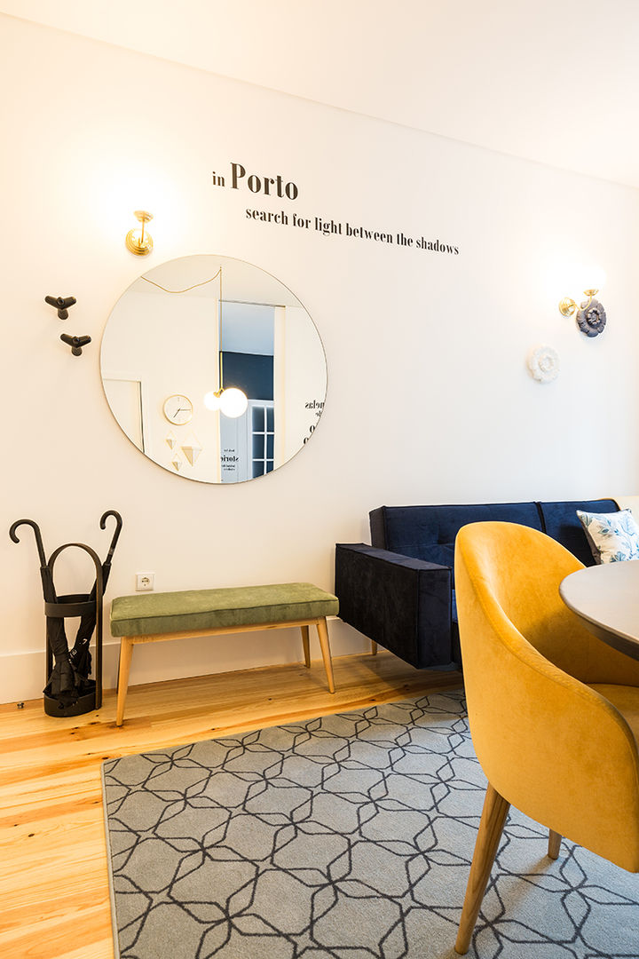 Janelas de S. Bento, Porto - SHI Studio Interior Design, ShiStudio Interior Design ShiStudio Interior Design Гостиная в скандинавском стиле