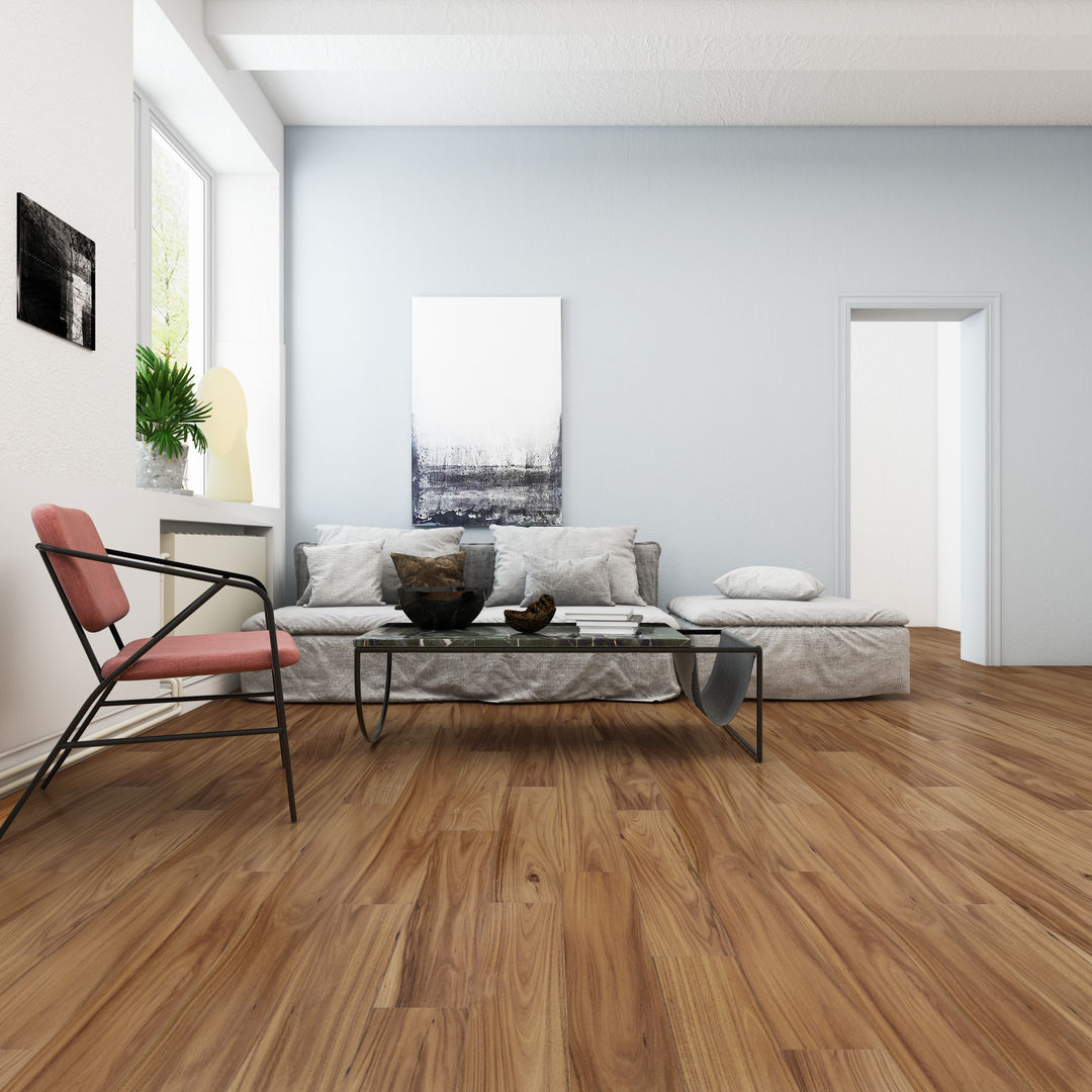 Tobac Acacia VistaParquet Project, Global Woods Global Woods Moderne Wohnzimmer Holz Holznachbildung