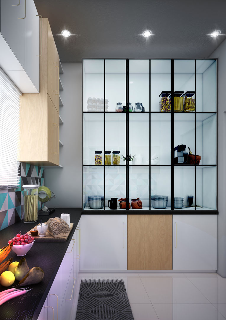 Crockery in Kitchen Inside Element