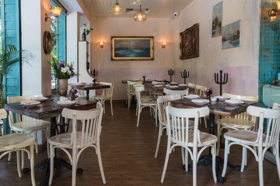 Restaurante de Mar a Mar, simbiosis ARQUITECTOS simbiosis ARQUITECTOS Ruang Makan Modern