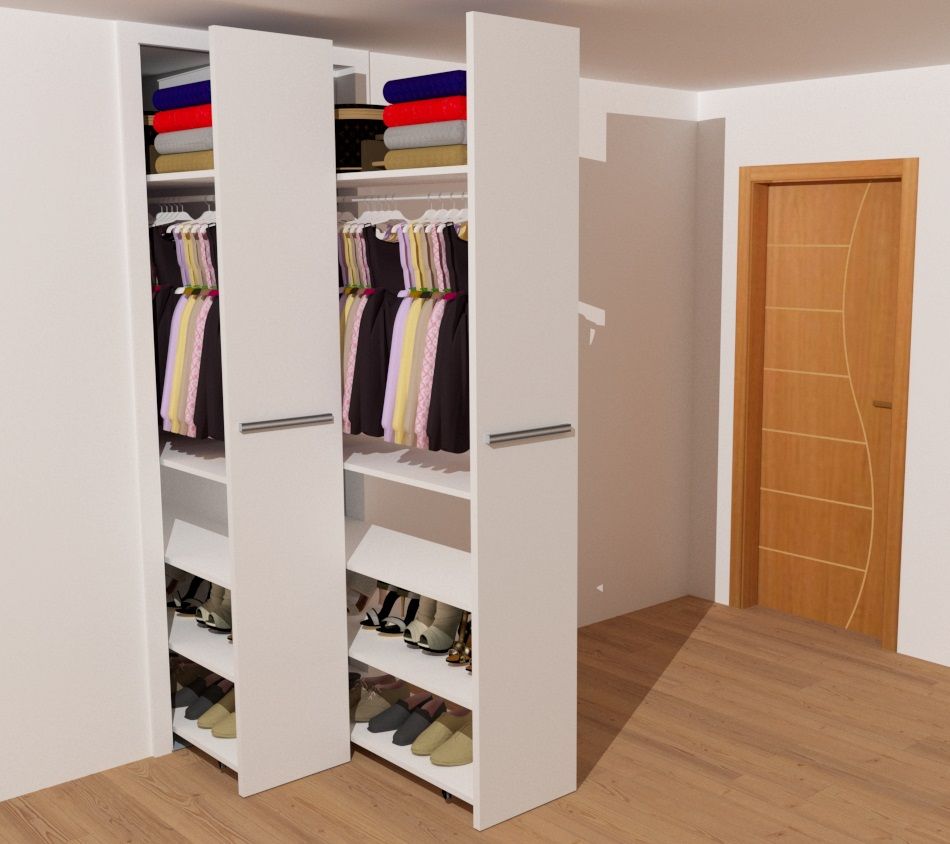 ROUPEIROS , MJF Interiores Ldª MJF Interiores Ldª Phòng ngủ: thiết kế nội thất · bố trí · ảnh Wardrobes & closets