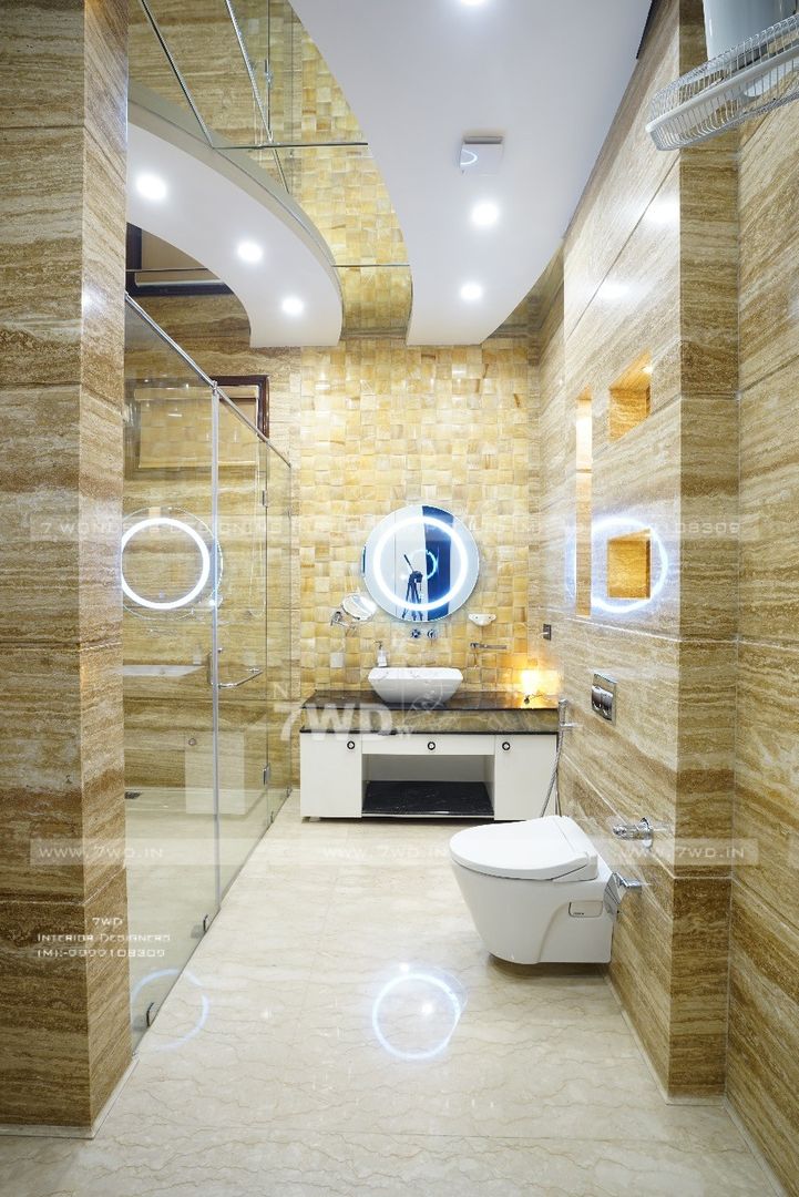 Interior Designers in Gurgoan 7WD Design Studio Modern Bathroom