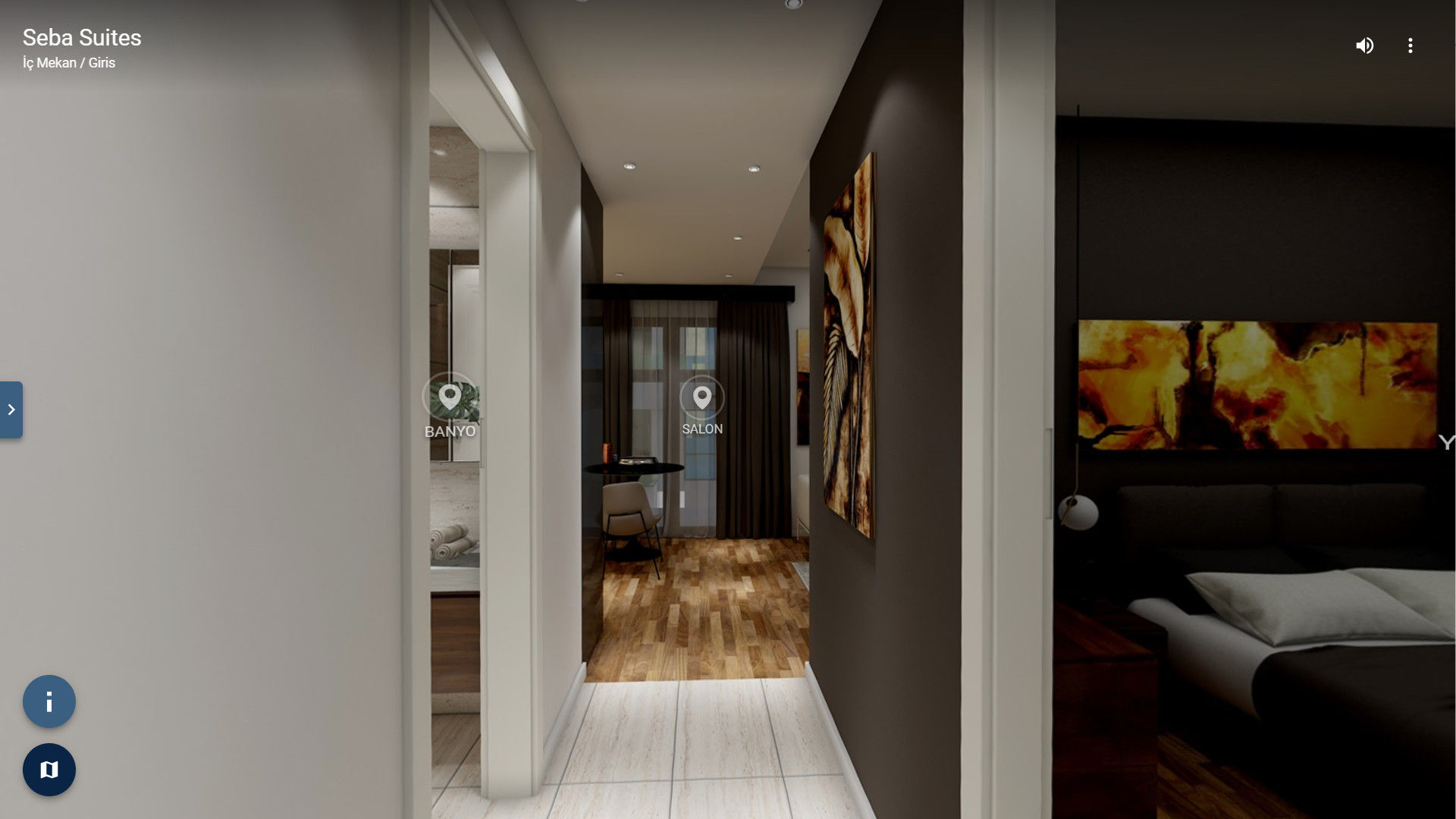 Seba Suites, ELTA VR SOLUTIONS ELTA VR SOLUTIONS Ingresso, Corridoio & Scale in stile moderno Legno Effetto legno