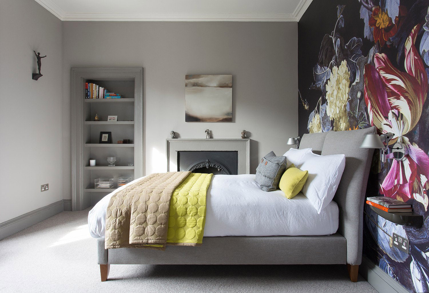 Bedroom John Wilson Design Modern style bedroom wallmural,greyroom,contemporary,modern
