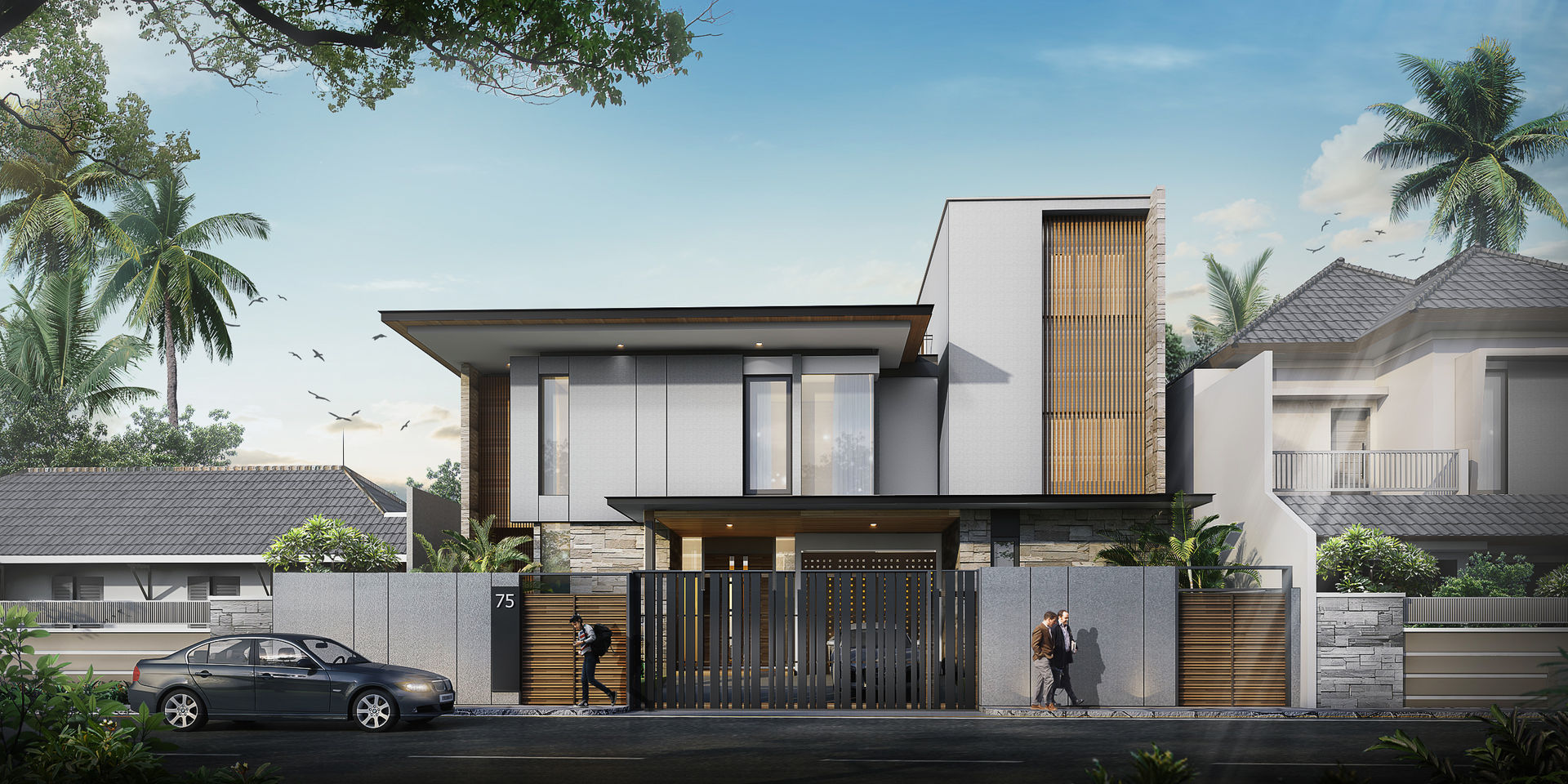 MALAIHOLO RESIDENCE, Baskara Design and Planning Baskara Design and Planning Tropical style houses