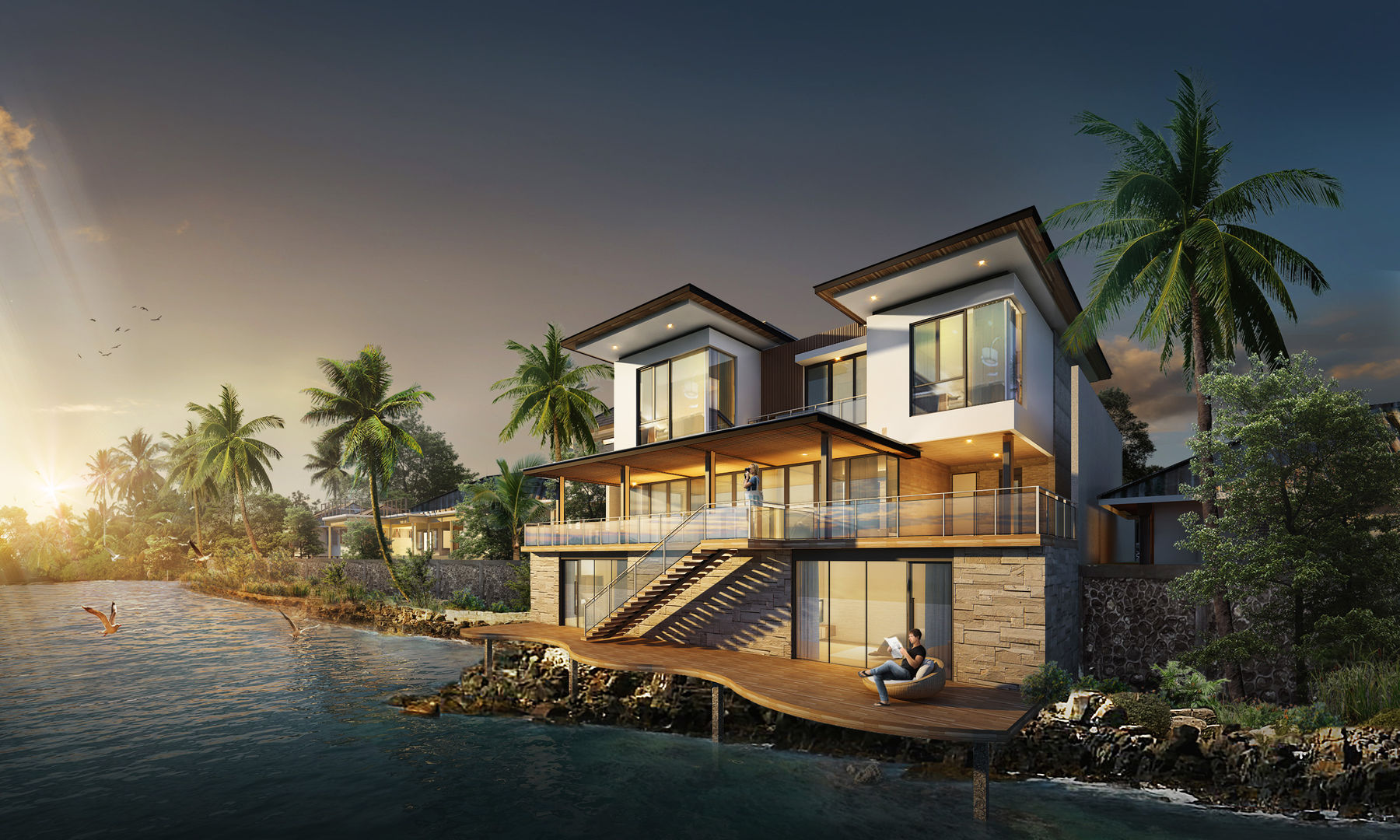 MALAIHOLO RESIDENCE, Baskara Design and Planning Baskara Design and Planning Tropical style houses