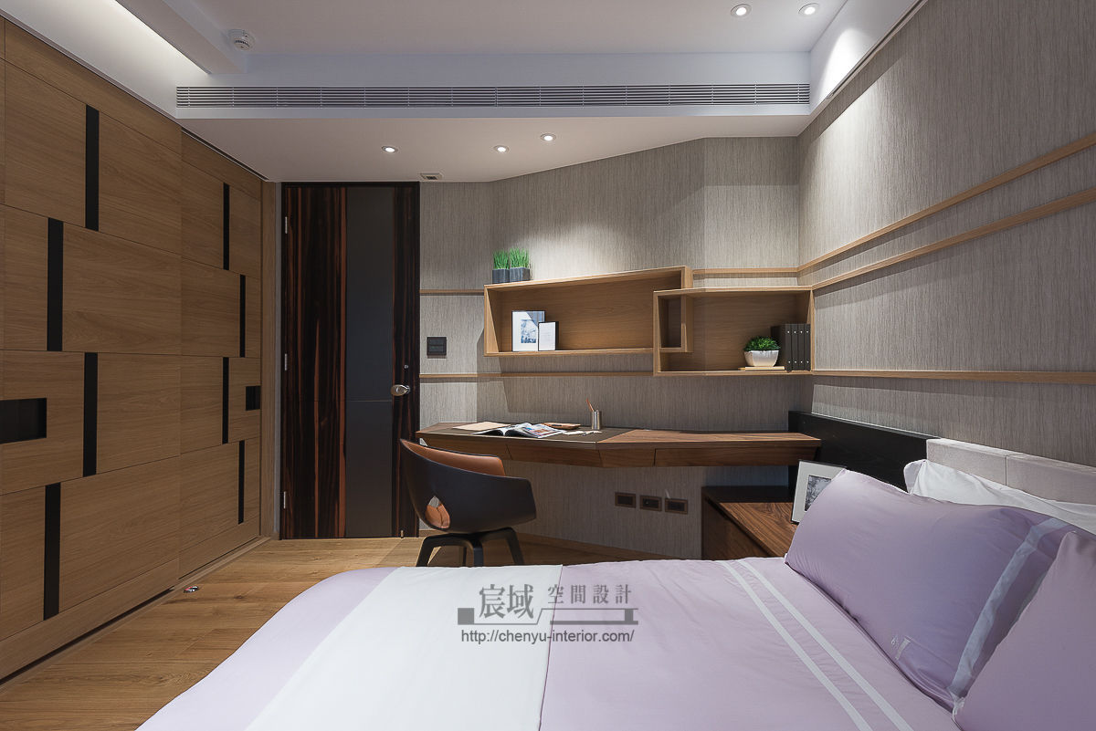 居家空間的光影變化, 宸域空間設計有限公司 宸域空間設計有限公司 Modern style bedroom