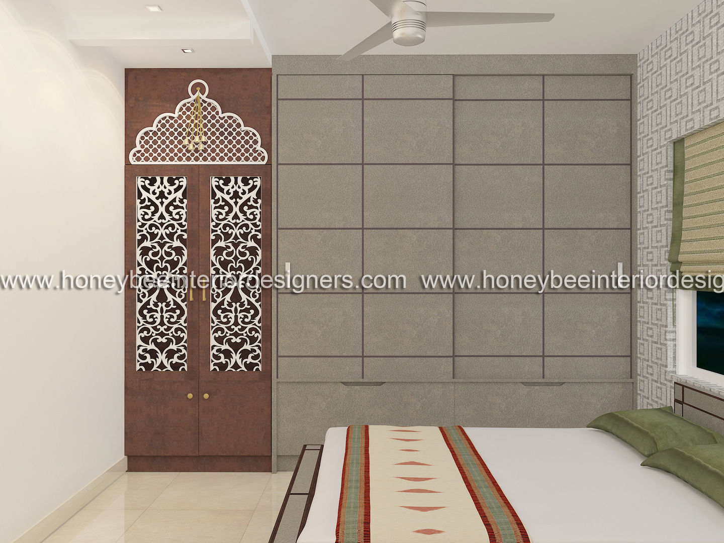 Mandir Honeybee Interior Designers Eclectic style bedroom