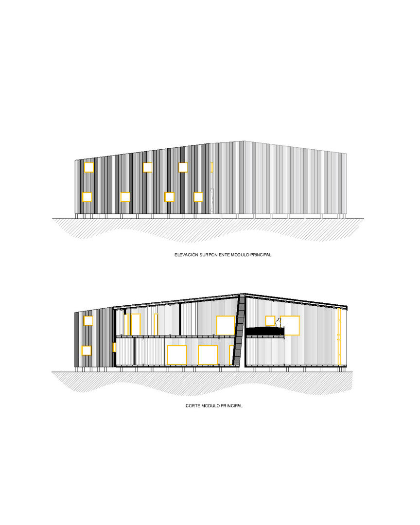 Hotel Las Tres Brujas Hotel en Queilén, Chiloé, D01 arquitectura D01 arquitectura 商业空间 飯店